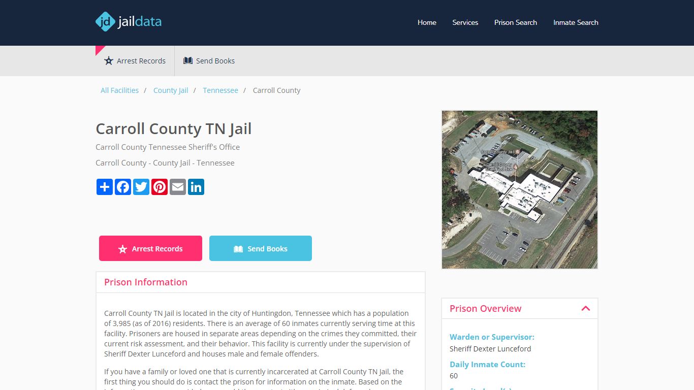 Carroll County TN Jail Inmate Search and Prisoner Info - Huntingdon, TN